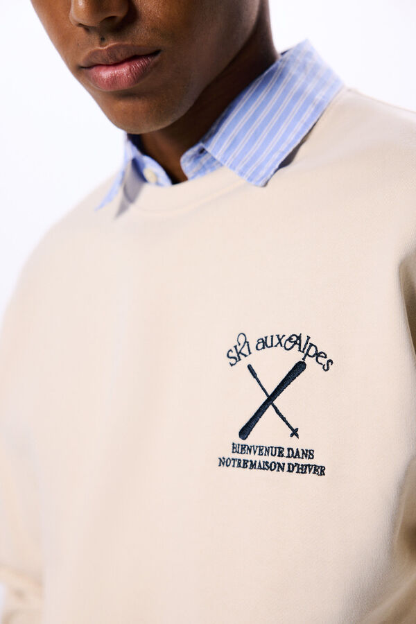 Springfield Sudadera ski aux Alpes blanco