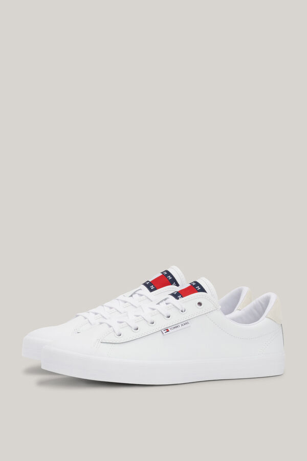 Tommy Jeans Zaparillas Tommy Jeans de hombre con bandera en la leng&uuml;eta blanco