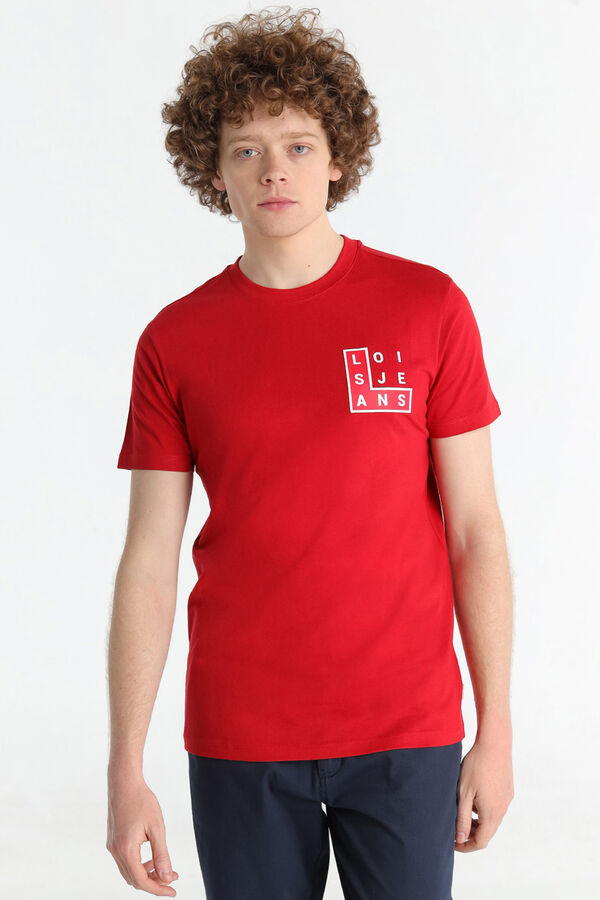 Lois T-shirt manga curta vermelho