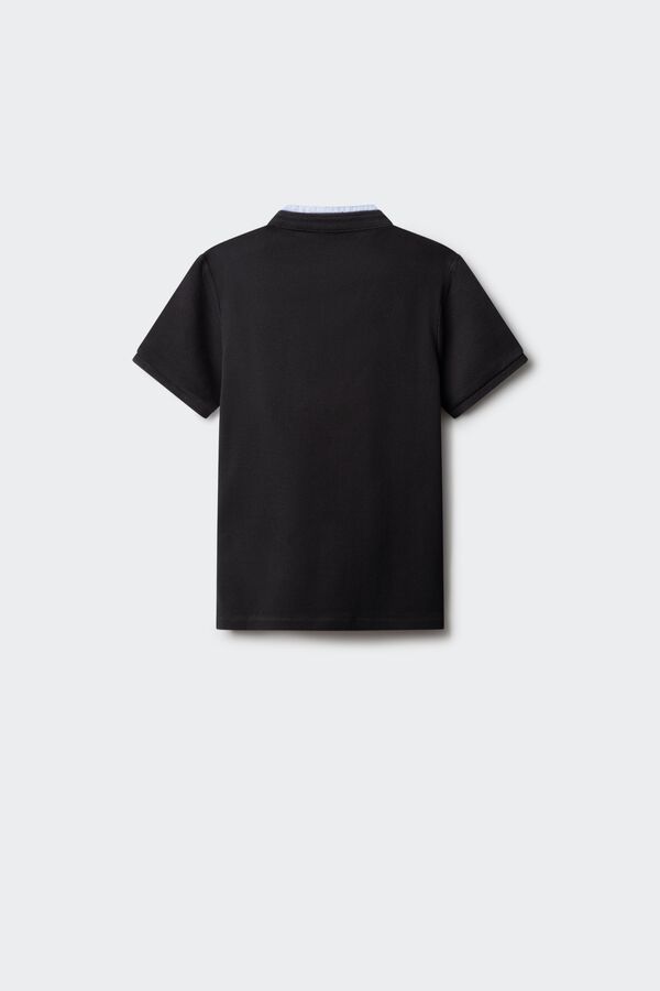 Springfield Kids Polo mao chambray ni&ntilde;o negro