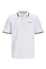 Jack & Jones PLUS Polo padrão fit branco
