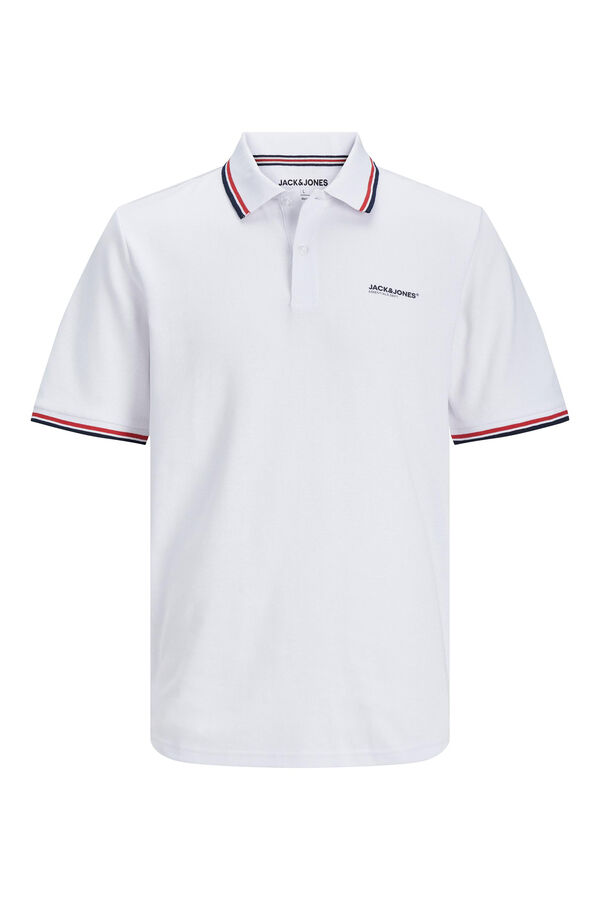 Jack & Jones PLUS Polo padrão fit branco