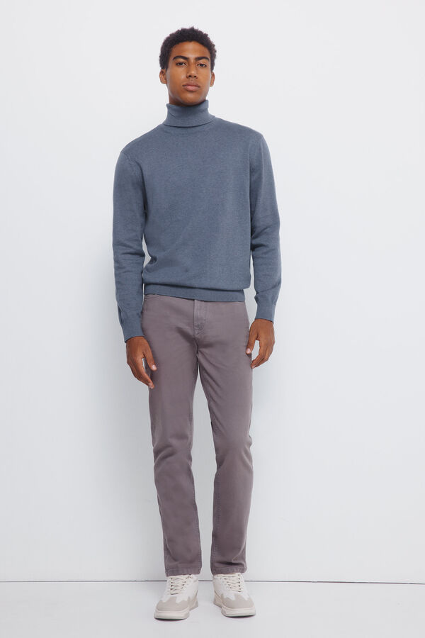 Springfield Camisola b&aacute;sico de gola azul