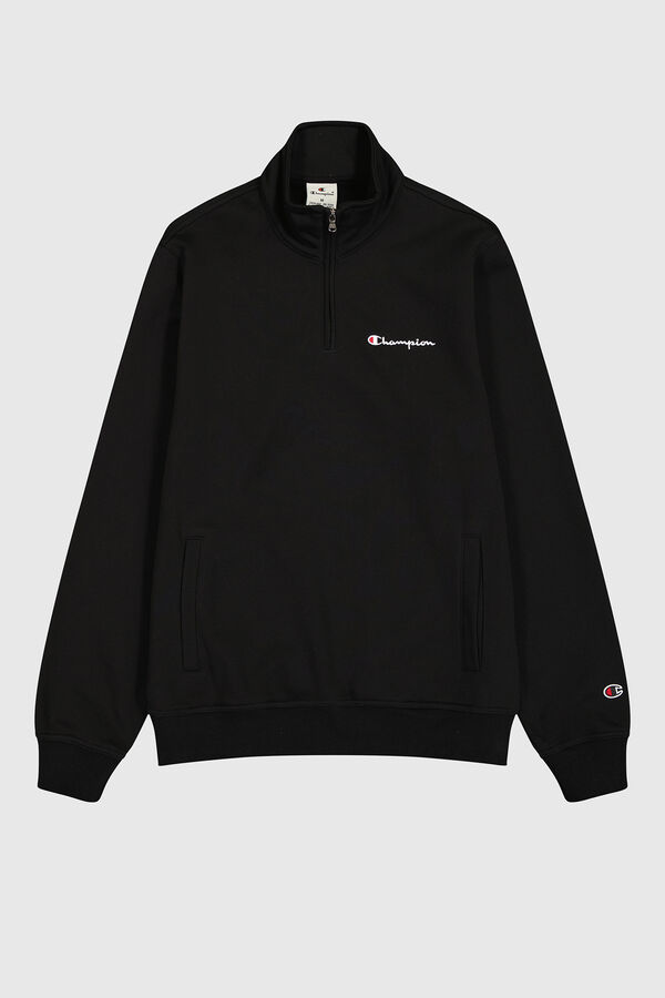 Champion fecho-éclair com meia Sweatshirt preto
