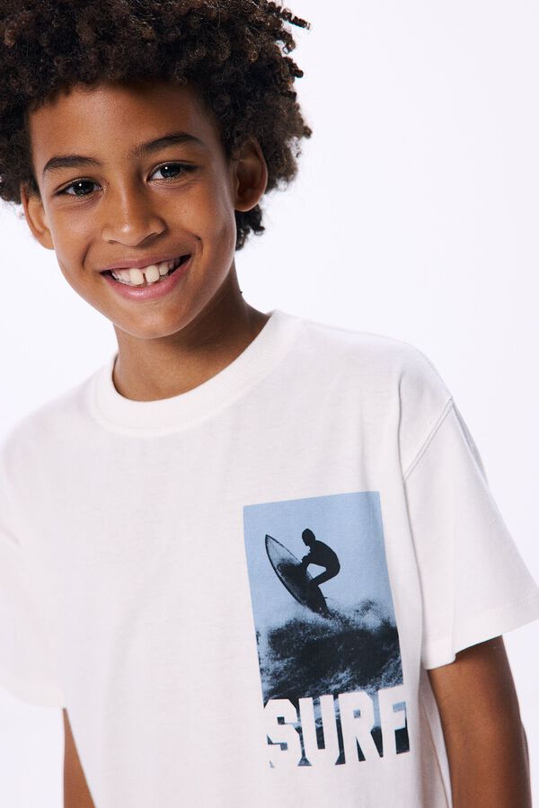 Springfield Kids Camiseta de surf para menino bege