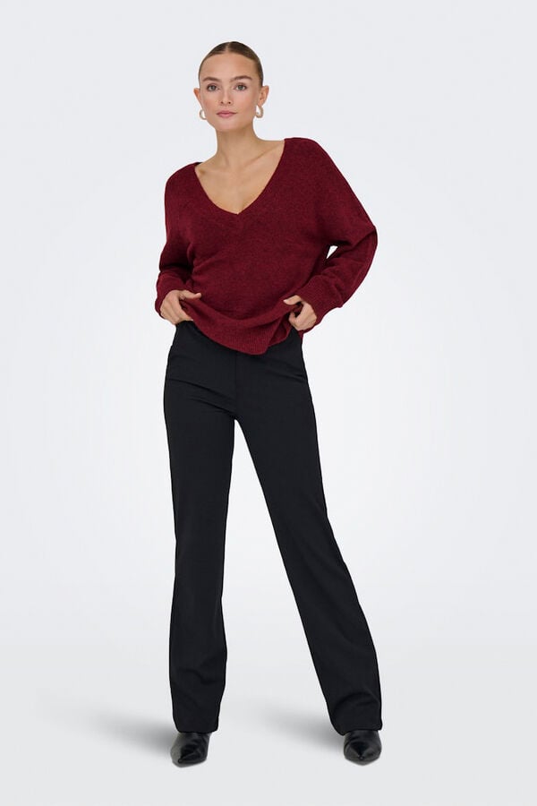 Only Jersey reversible burdeos