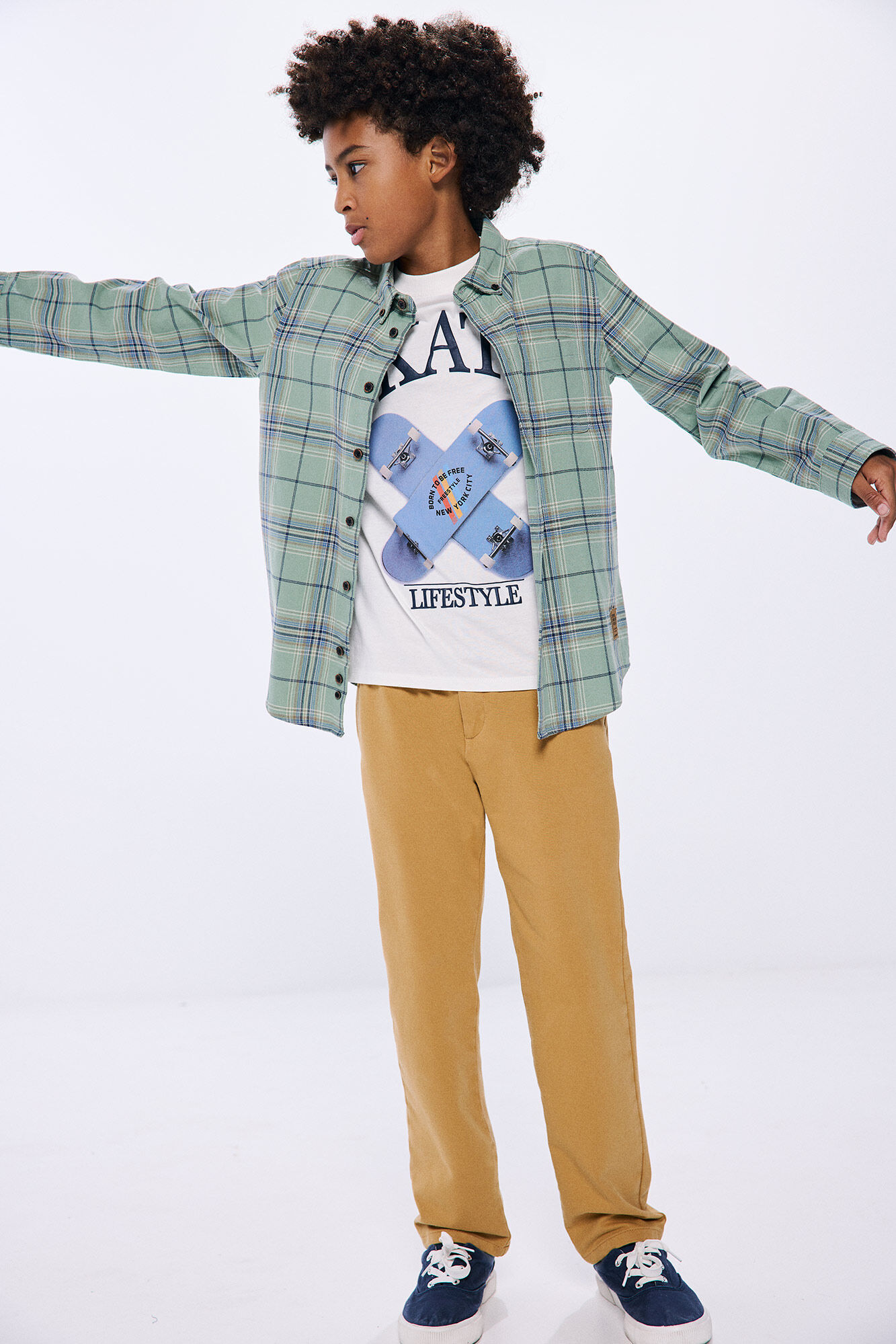 Springfield Kids Camisa xadrez menino