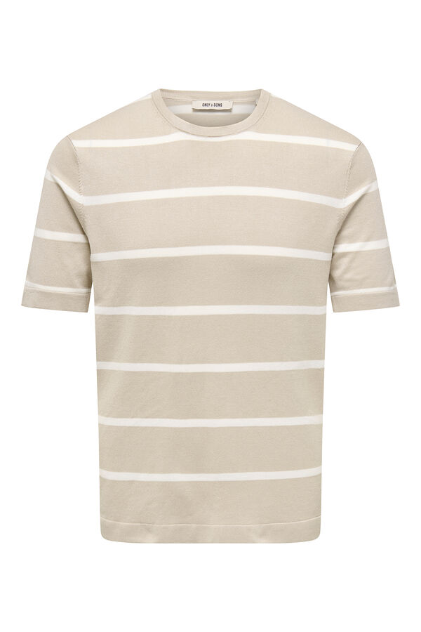 Only & Sons malha masculina de regular fit cinzento