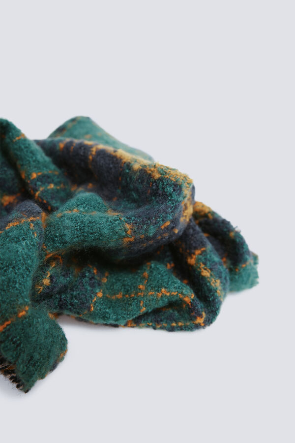 Springfield Bufanda cuadros verde