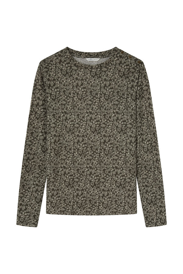 Springfield Camiseta botones hombro marfil