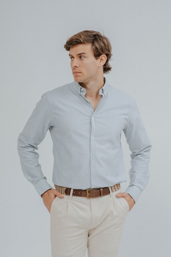 Celopman Camisa oxford azul