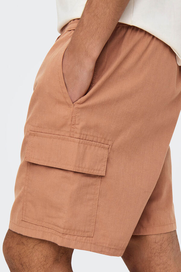 Only & Sons Short cargo naranja