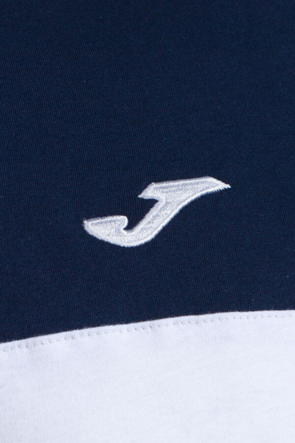 Joma T-shirt Manga Curta Crew V Preto Cinzento branco