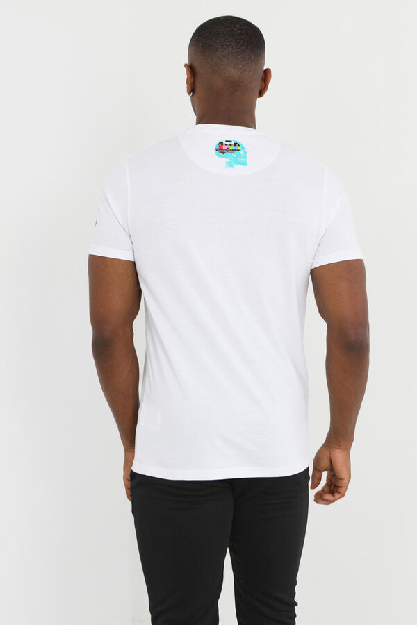 Brave Soul Camiseta carta de ajuste blanco