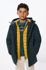 Springfield Kids Parka com capuz de menino verde