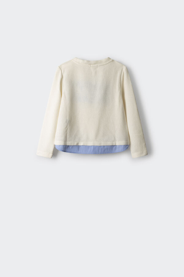 Springfield Kids Jersey bimateria niña estampado