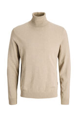 JJ REBEL Jersey de punto cuello vuelto gris