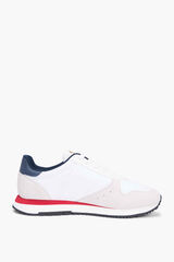 Tommy Jeans Sapatilhas runner Tommy Jeans brancas com detalhes em contraste branco