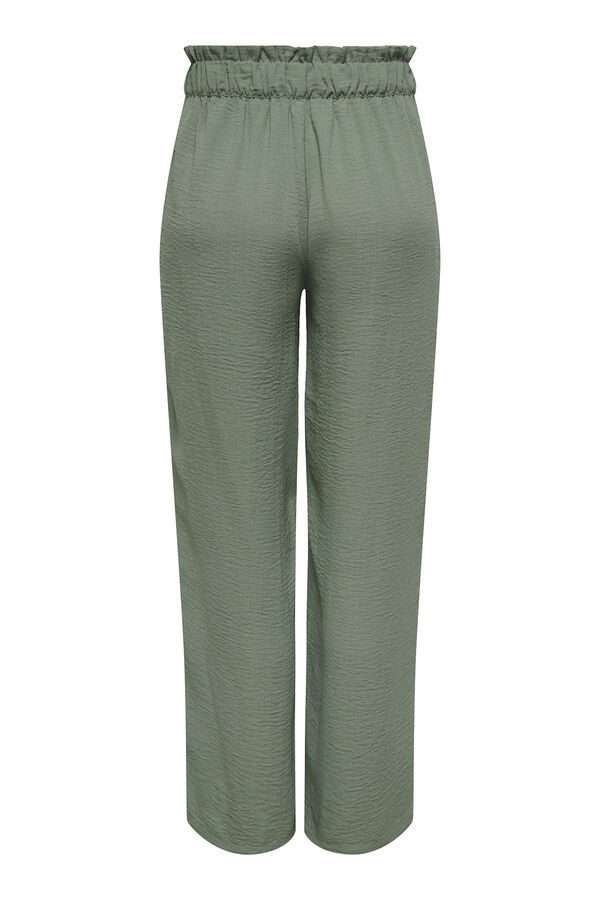 JDY Pantal&oacute;n ancho verde
