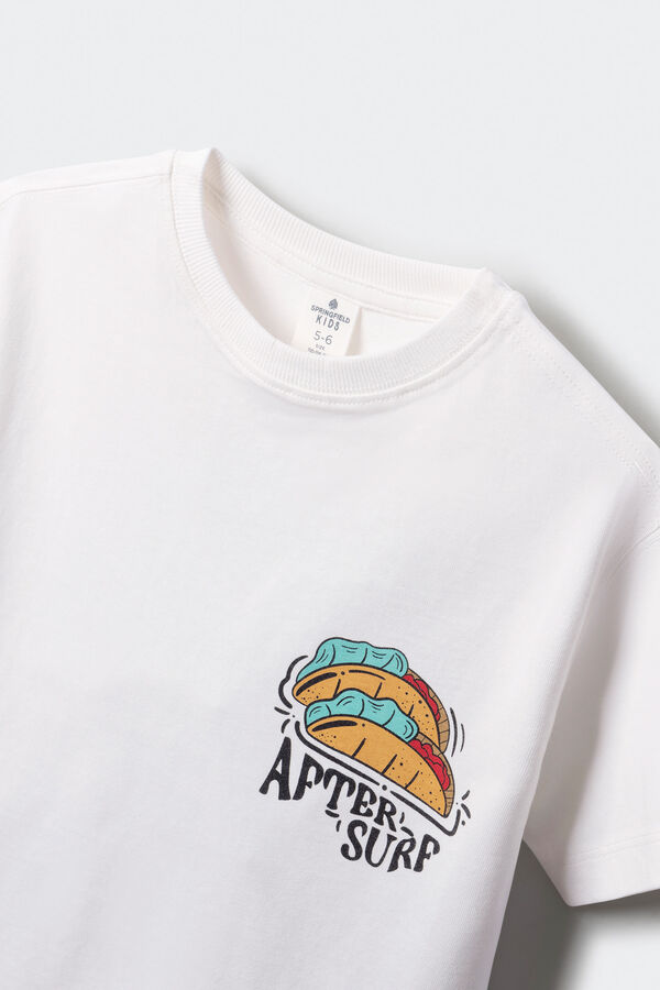 Springfield Kids Camiseta infantil Tacos bege