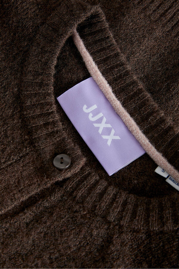 Jack & Jones Cardigan de punto con botones marr&oacute;n