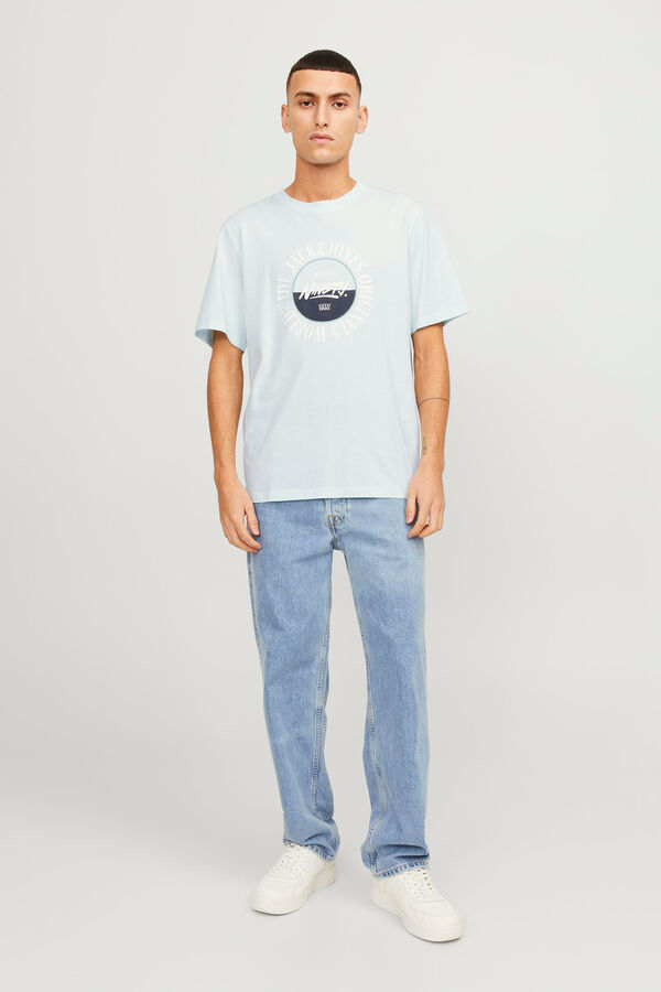 Jack & Jones Camiseta fit est&aacute;ndar turquesa