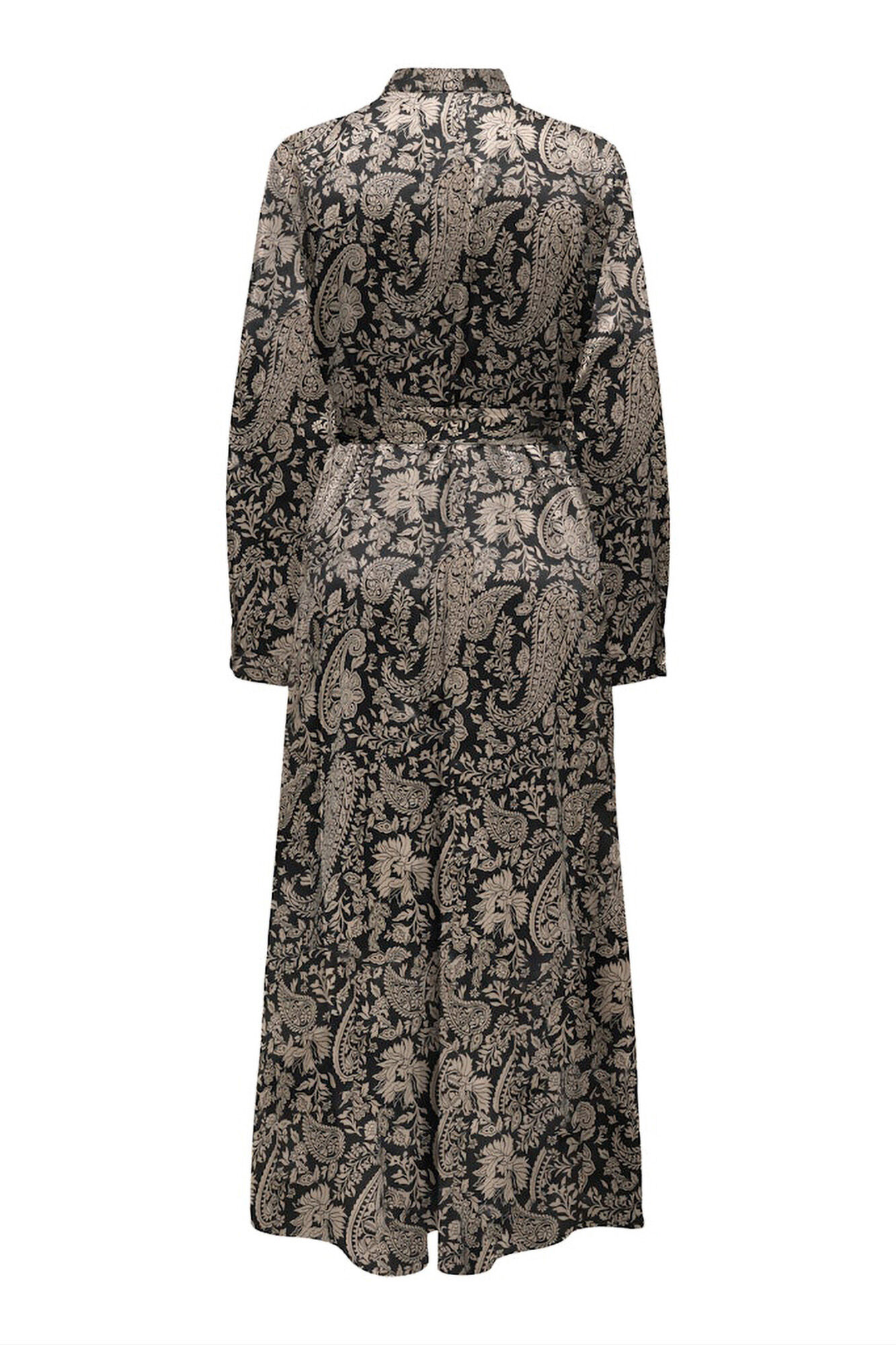 Only Vestido largo camisero satinado