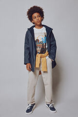 Springfield Kids Casaco efeito de caucho menino azul