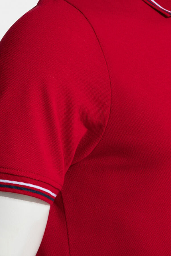 Joma manga polo hobby  vermelho