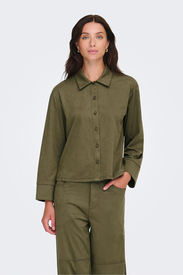 JDY Camisa de manga comprida cru