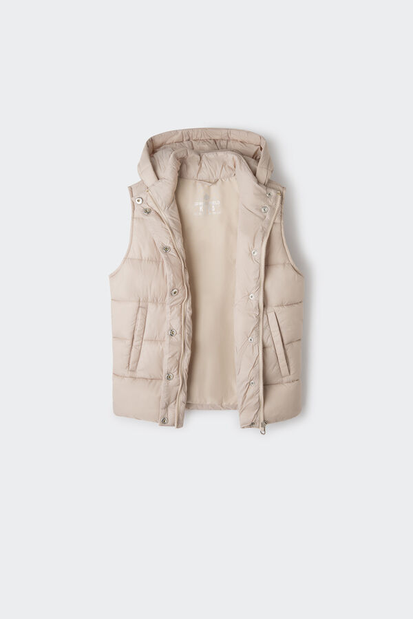 Springfield Colete acolchoado para menina beige