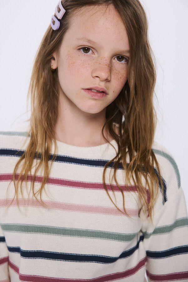 Springfield Kids Jersey rayas ni&ntilde;a beige