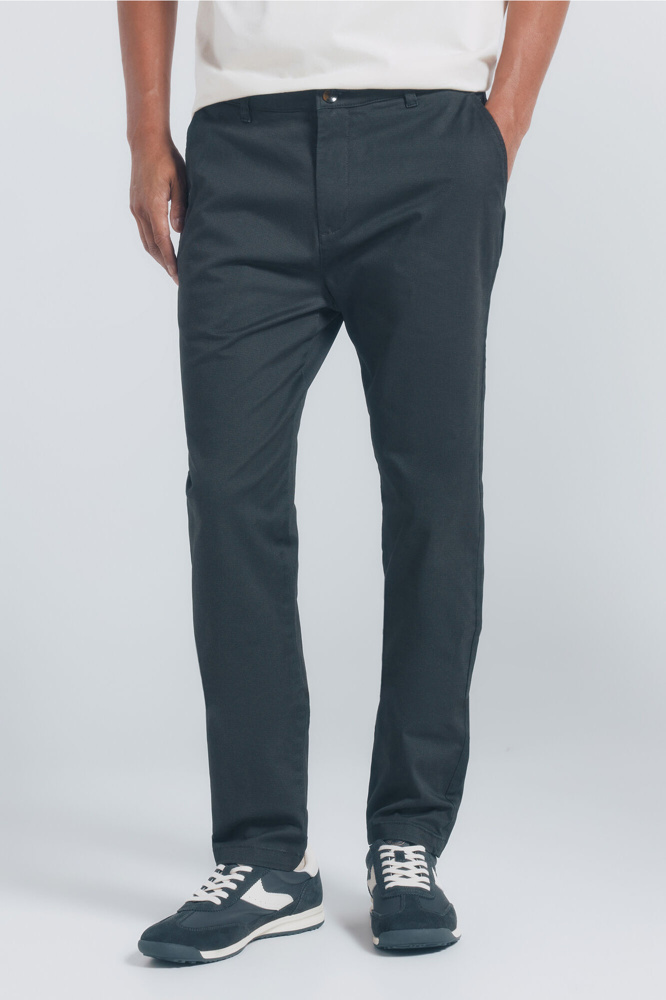 Springfield Cal&ccedil;a cal&ccedil;as chino slim fit com micro estampa