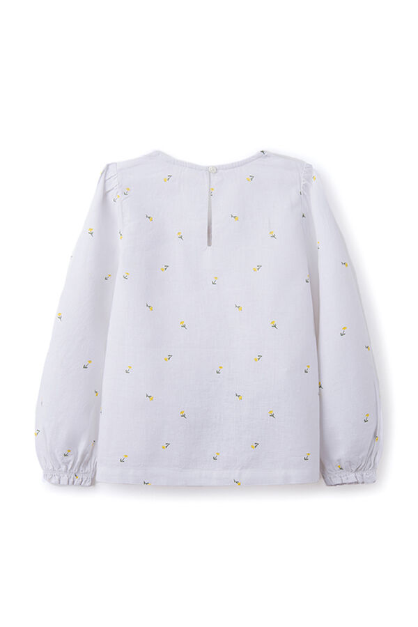 Springfield Kids Blusa de flores para menina branco