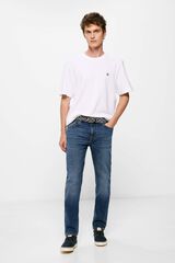 Springfield Jeans slim lavado oscuro azul