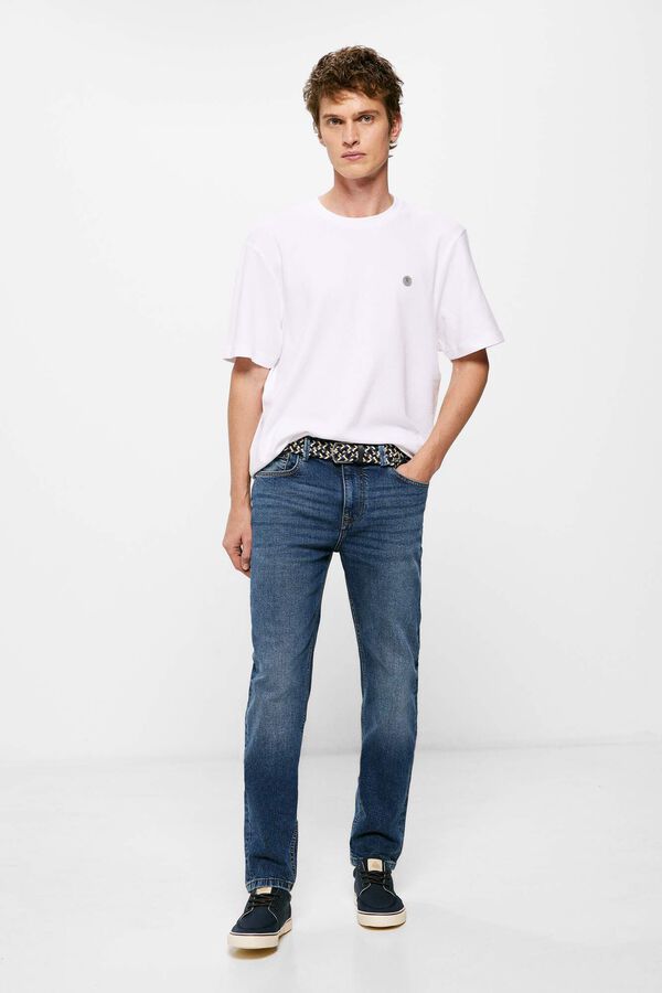 Springfield Jeans slim lavado oscuro azul