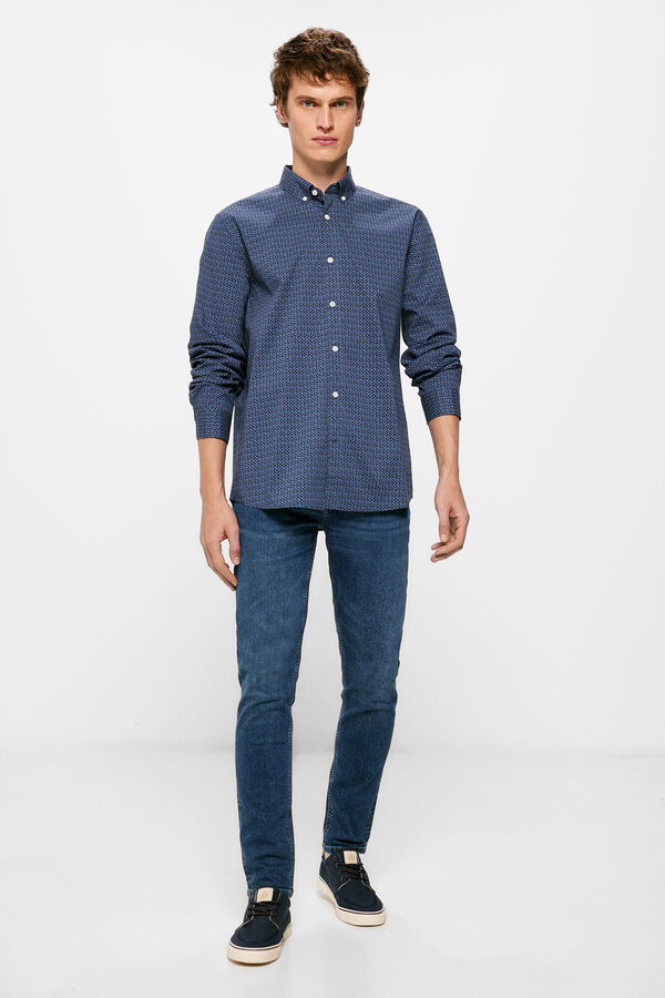 Springfield Camisa estampada azul
