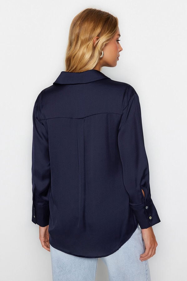 Trendyol Blusa oversize azul