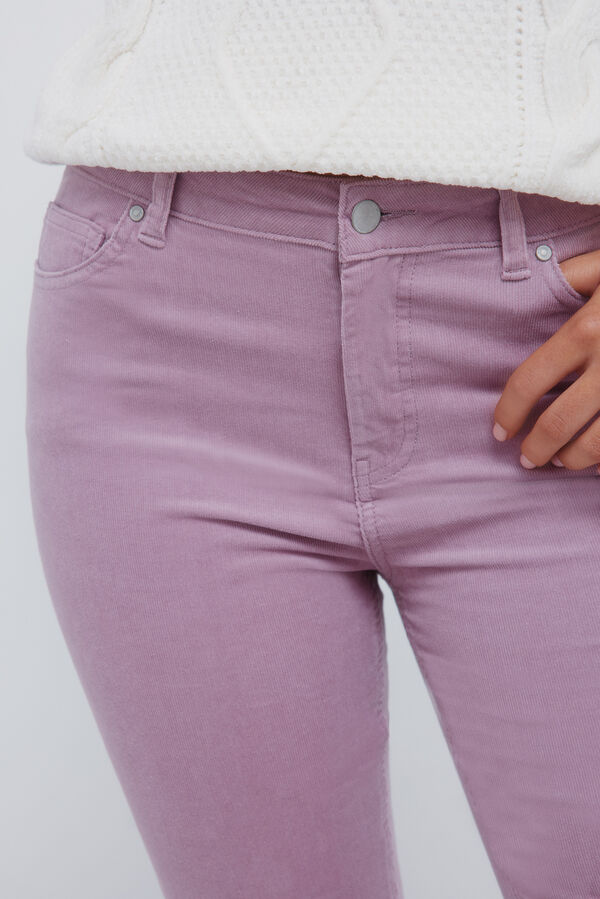 Springfield Pantalones pana kick flare morado/lila