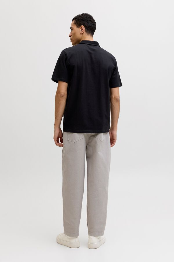 Jack & Jones Polo regular fit em algod&atilde;o preto