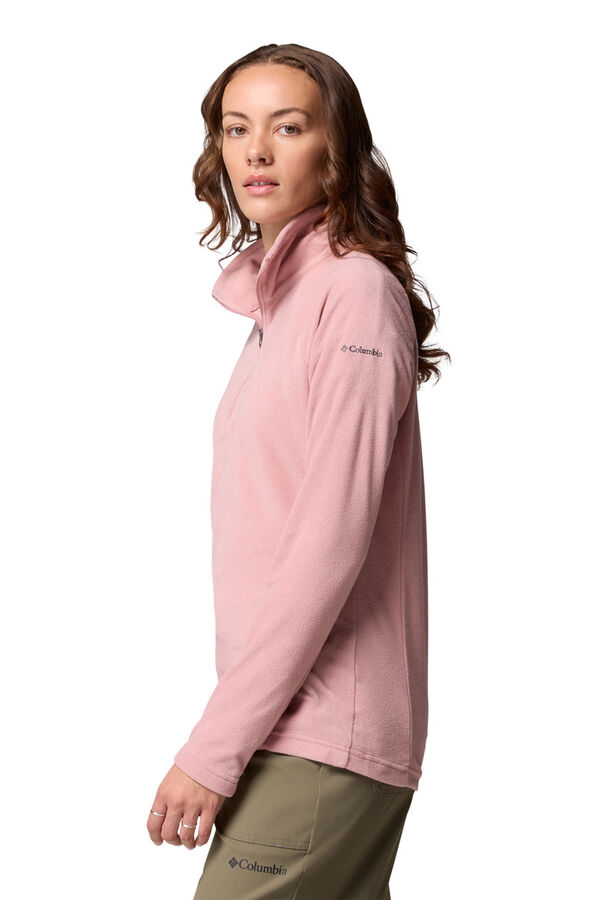 Columbia Forro polar com meia fecho-&eacute;clair rosa