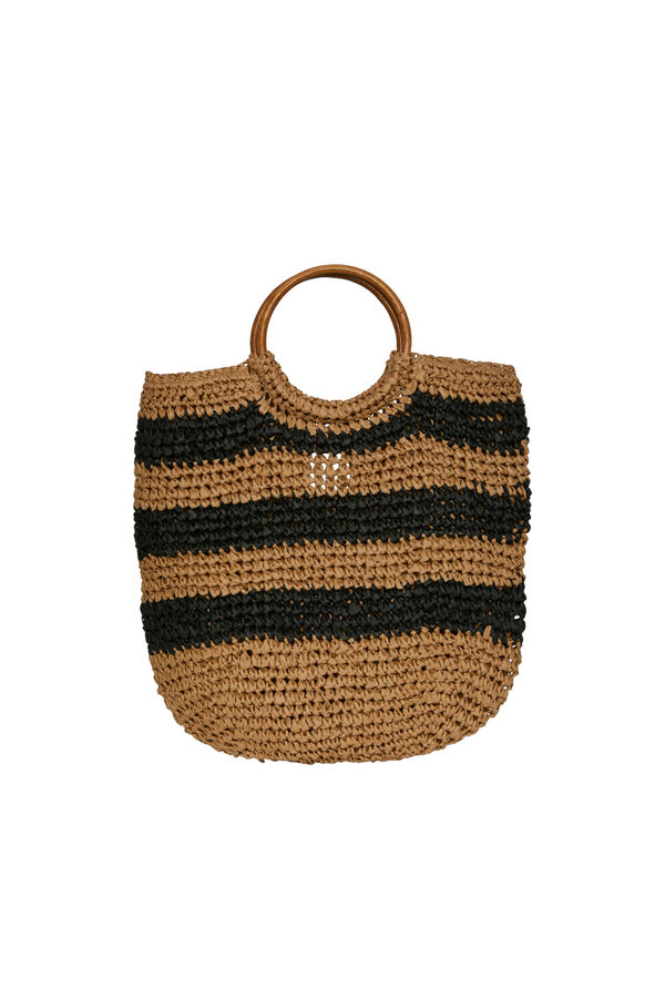 Pieces Bolso de mano de paja verde