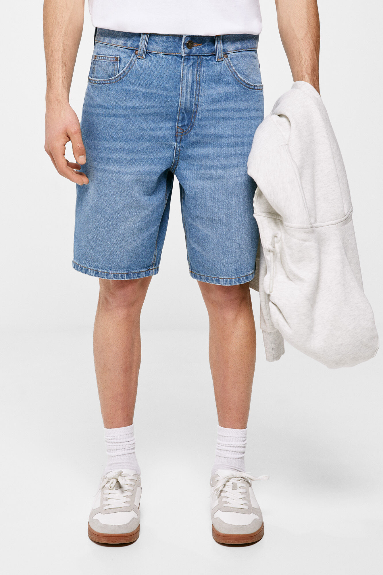 Springfield Bermuda vaquera regular relax lavado medio claro