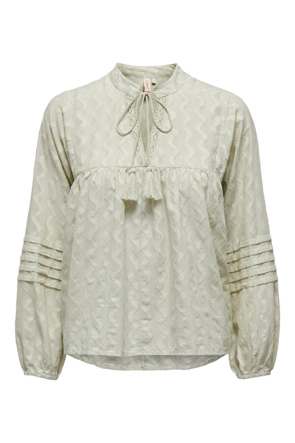 Only Blusa manga comprida  cinzento