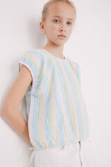 Springfield Kids Blusa raya multicolor niña amarillo