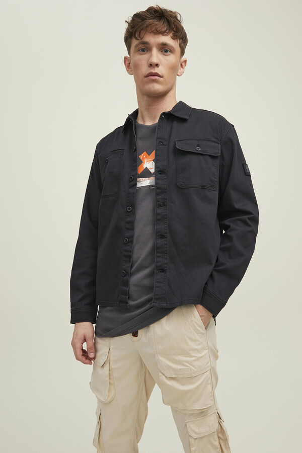 Jack & Jones Sobrecamisa informal negro