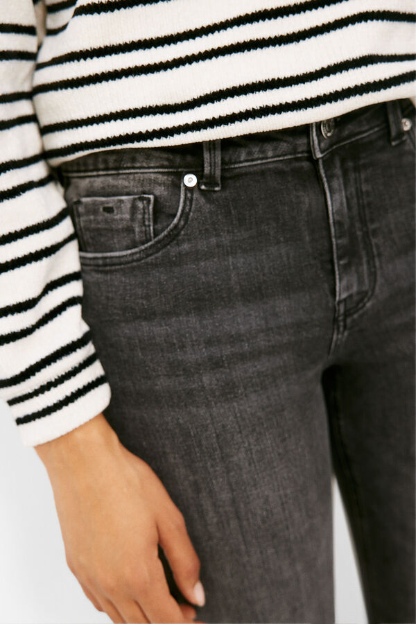 Springfield Jeans Slim Cropped Lavagem Sustent&aacute;vel cinzento