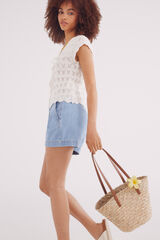 Springfield Bolso cesto asas marr&oacute;n