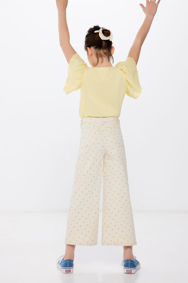 Springfield Kids Pantal&oacute;n culotte estampado ni&ntilde;a beige