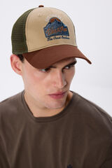 Springfield Gorra trucker montaña beige